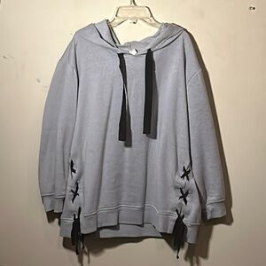 Grey hoodie with cute bows by just be